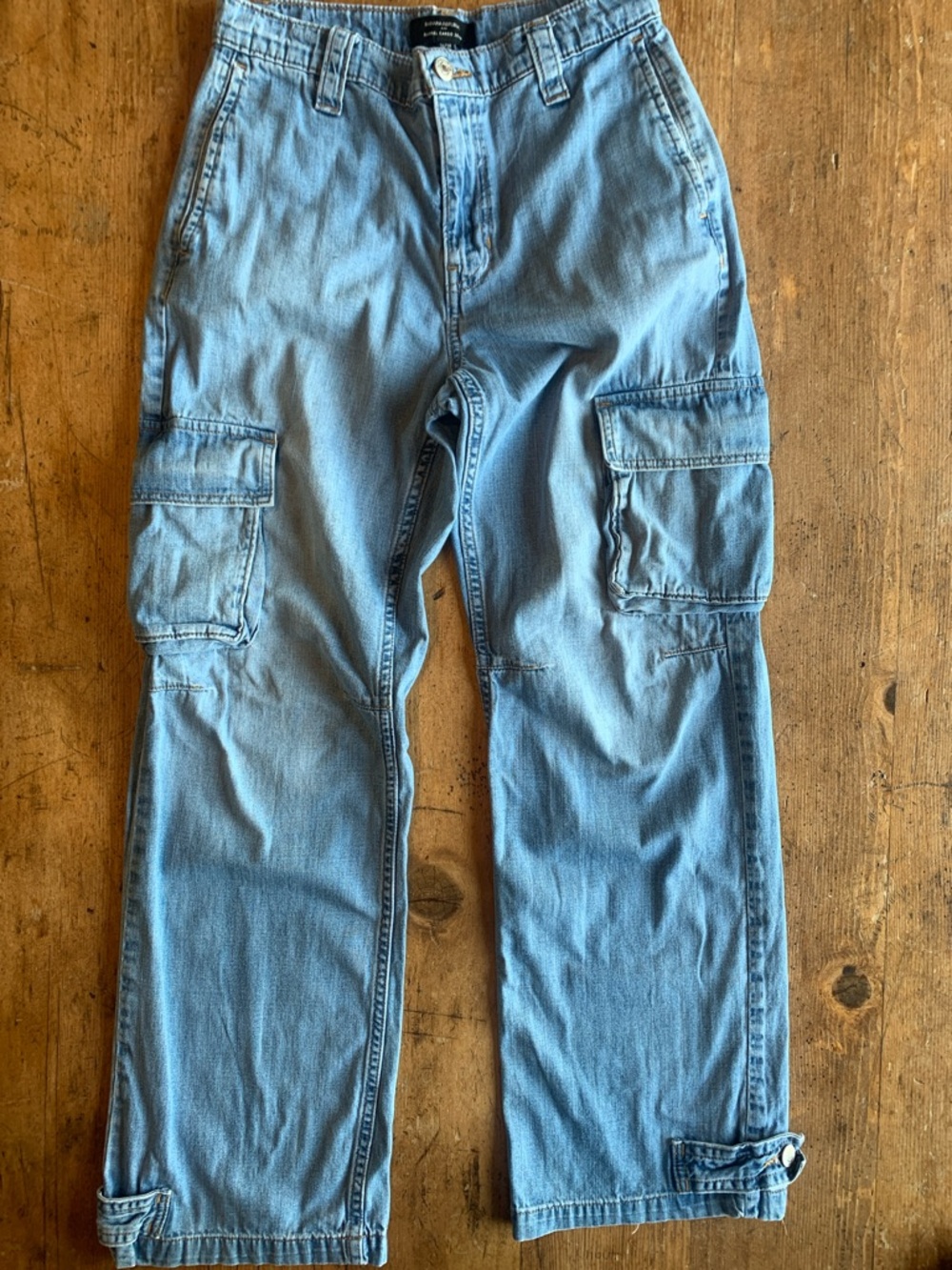 Banana Republic Blue Barrel Cargo Jeans - Picture 3 of 16